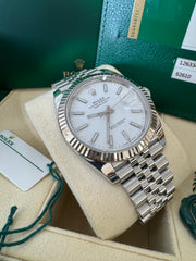 Rolex Datejust 41mm 126334 2020 White Index Dial Jubilee